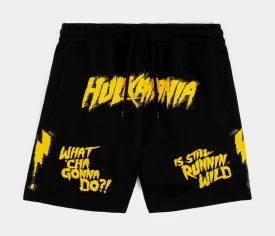 SP x WWE Hulkamania Fleece Mens Shorts (Black/Yellow)