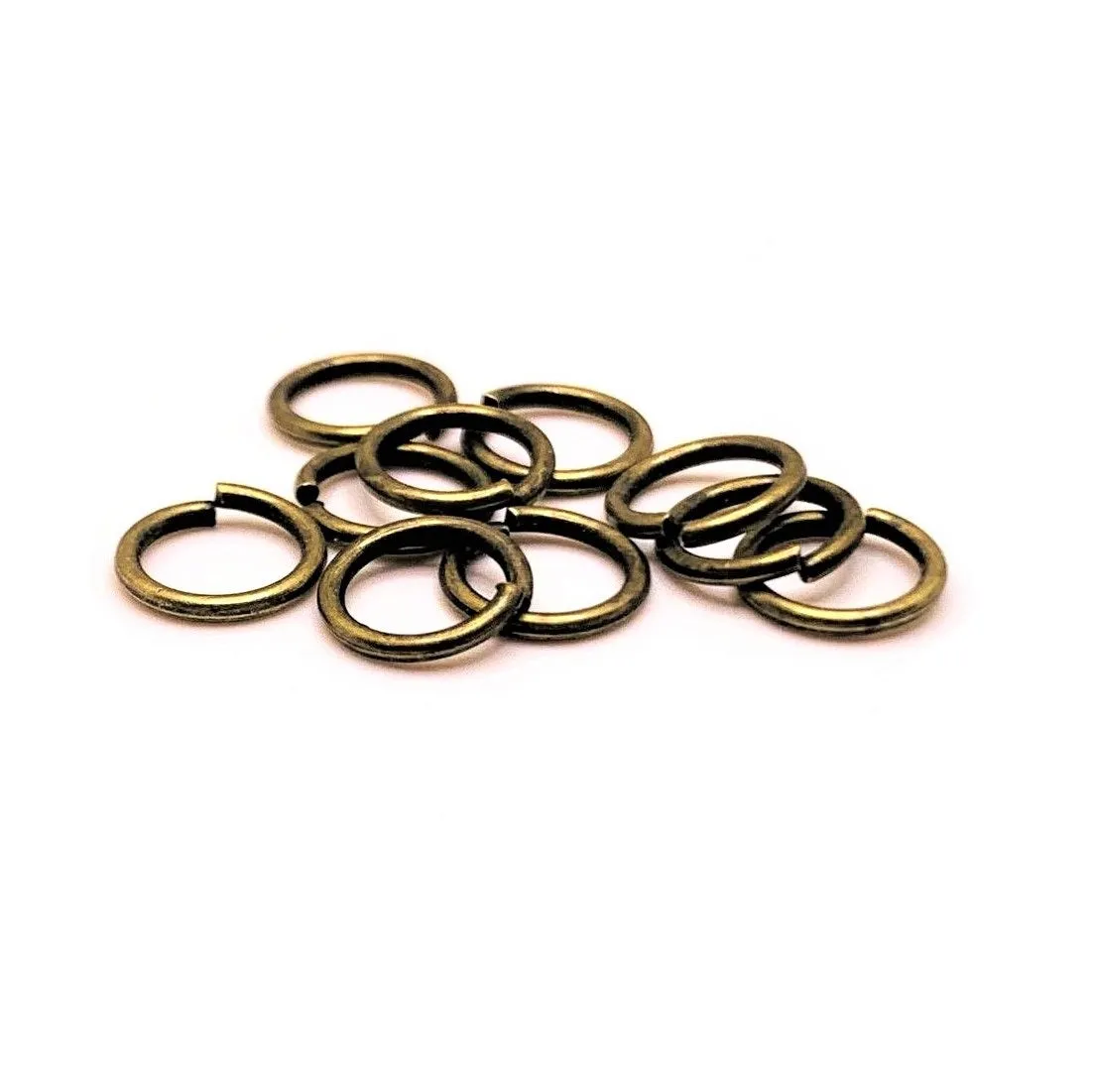 100, 500 or 1,000 Pieces: 8 mm Bronze Open Jump Rings, 18g