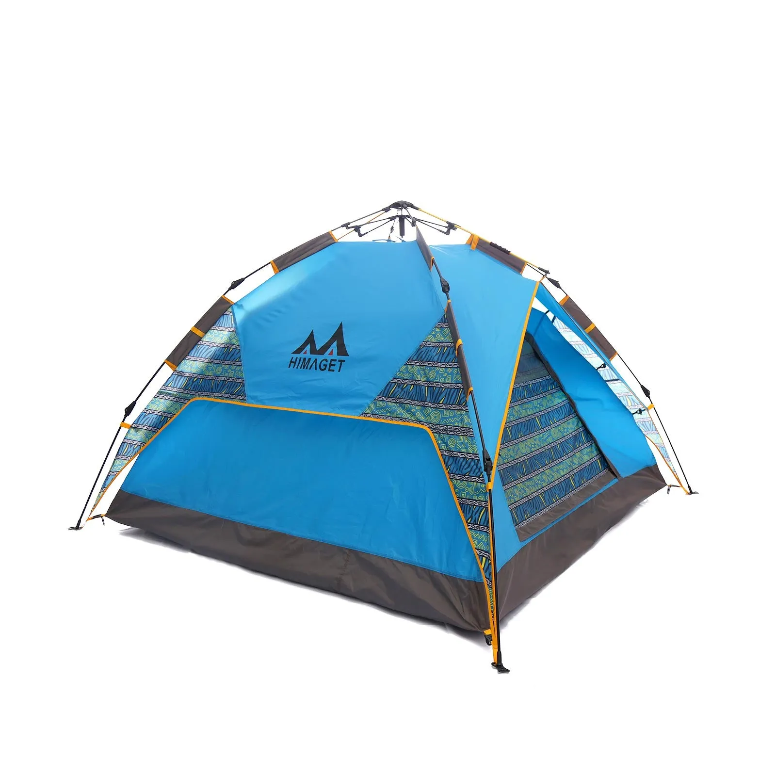 3-person Outdoor Instant Setup Tent Automatic Pop up Camping Tent UV Beach Sunshade Awning Tarp-USA