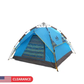 3-person Outdoor Instant Setup Tent Automatic Pop up Camping Tent UV Beach Sunshade Awning Tarp-USA