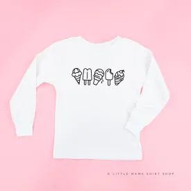 5 ACROSS ICE CREAM - Long Sleeve Child Shirt