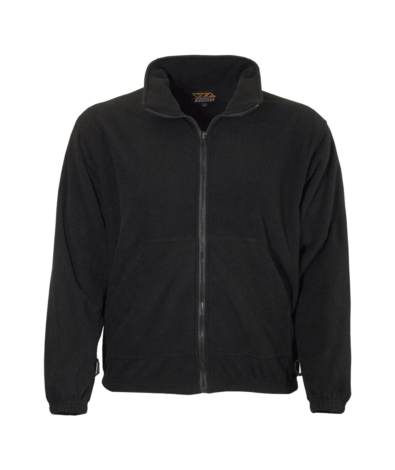 620NTBK Black 9oz Fleece Sweatshirt: Full Zip Liner for Systems Gear