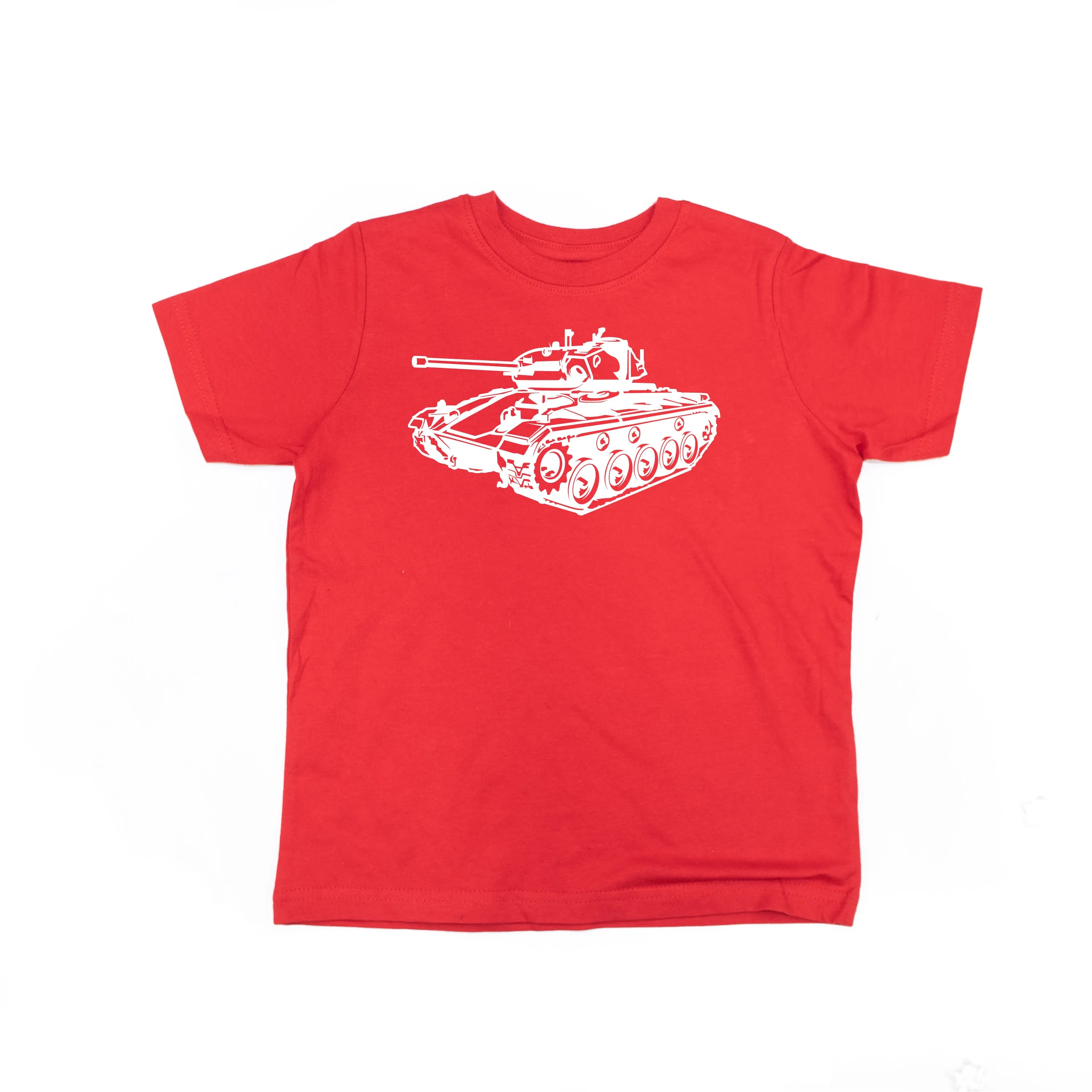 ARMY TANK - Minimalist Design - Short Sleeve Child Shirt