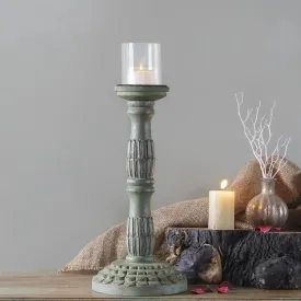 Arwen Antique Green Candle Holder