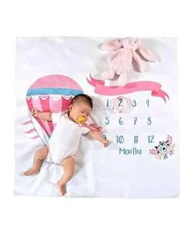 Babymoon Hot Air Balloon Photoshoot Bedsheet | Swaddle | 100 x 100 cm