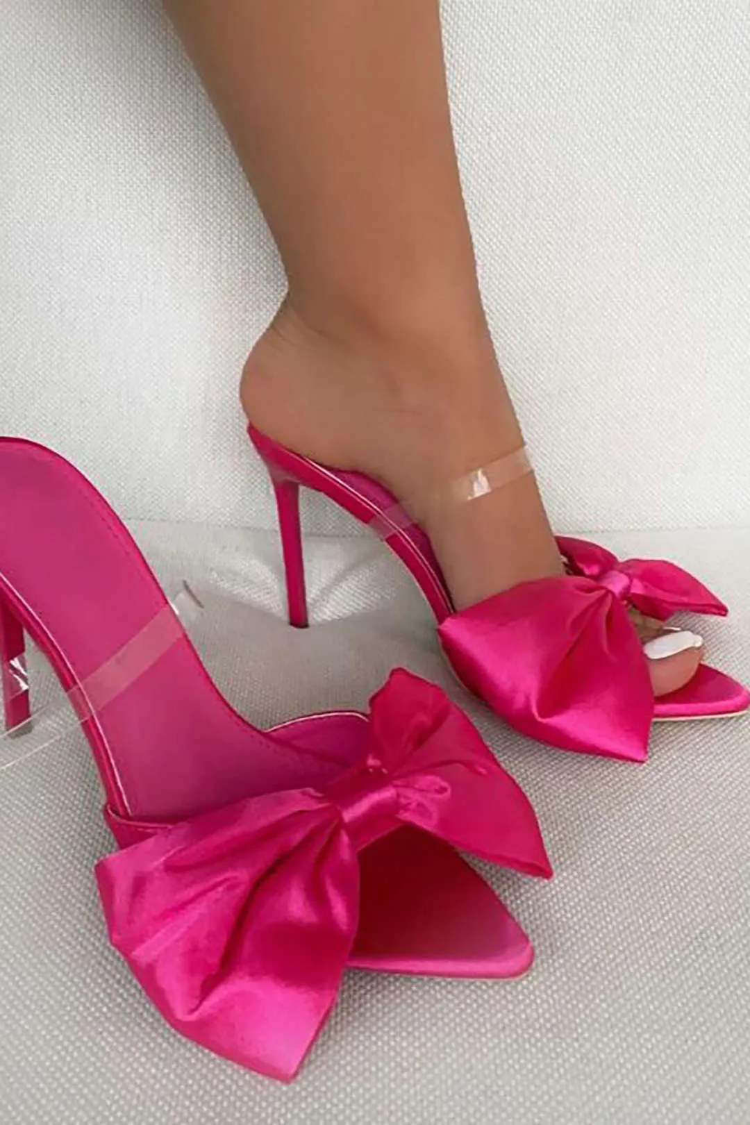 Bowtie Slingback High Heels