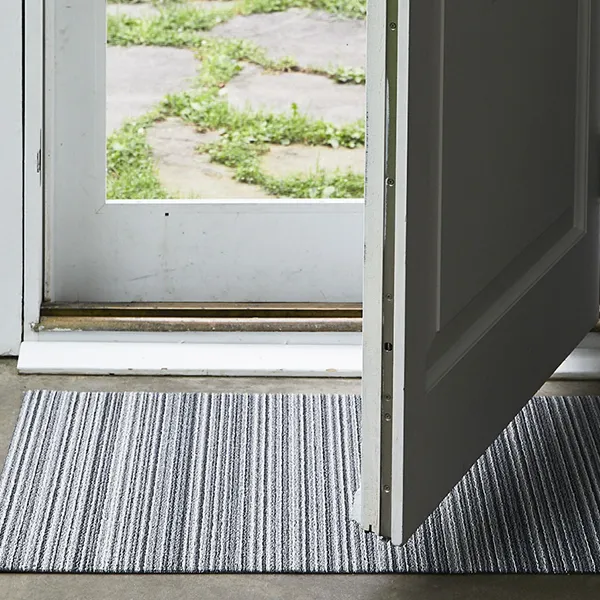 Chilewich Shag Utility Mat - Skinny Stripe - Shadow