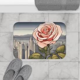 City Rose, Memory Foam Bath Mat - Cozy Bathroom Essential