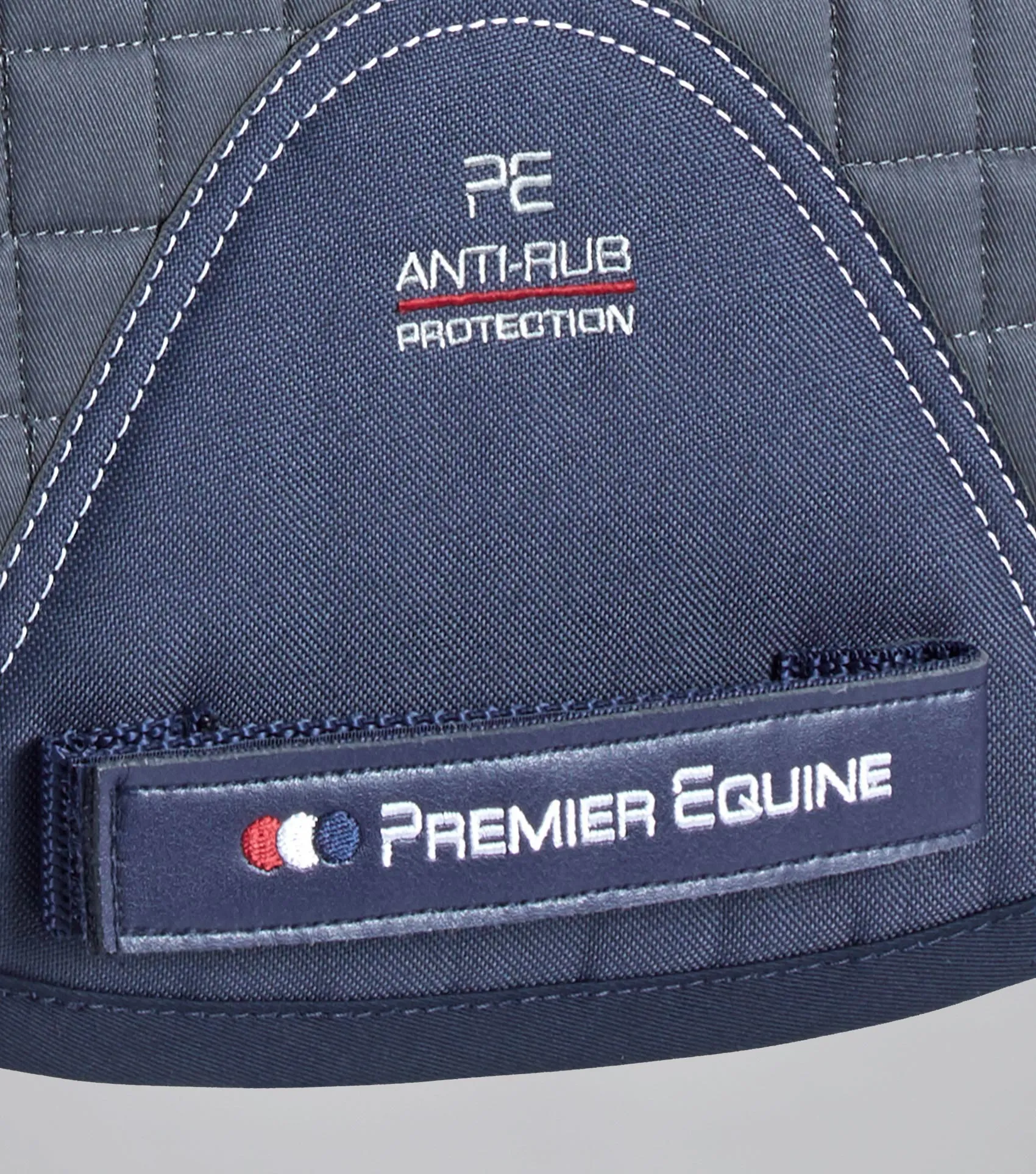 Close Contact European Cotton Saddle Pad - GP/Jump Square Grey