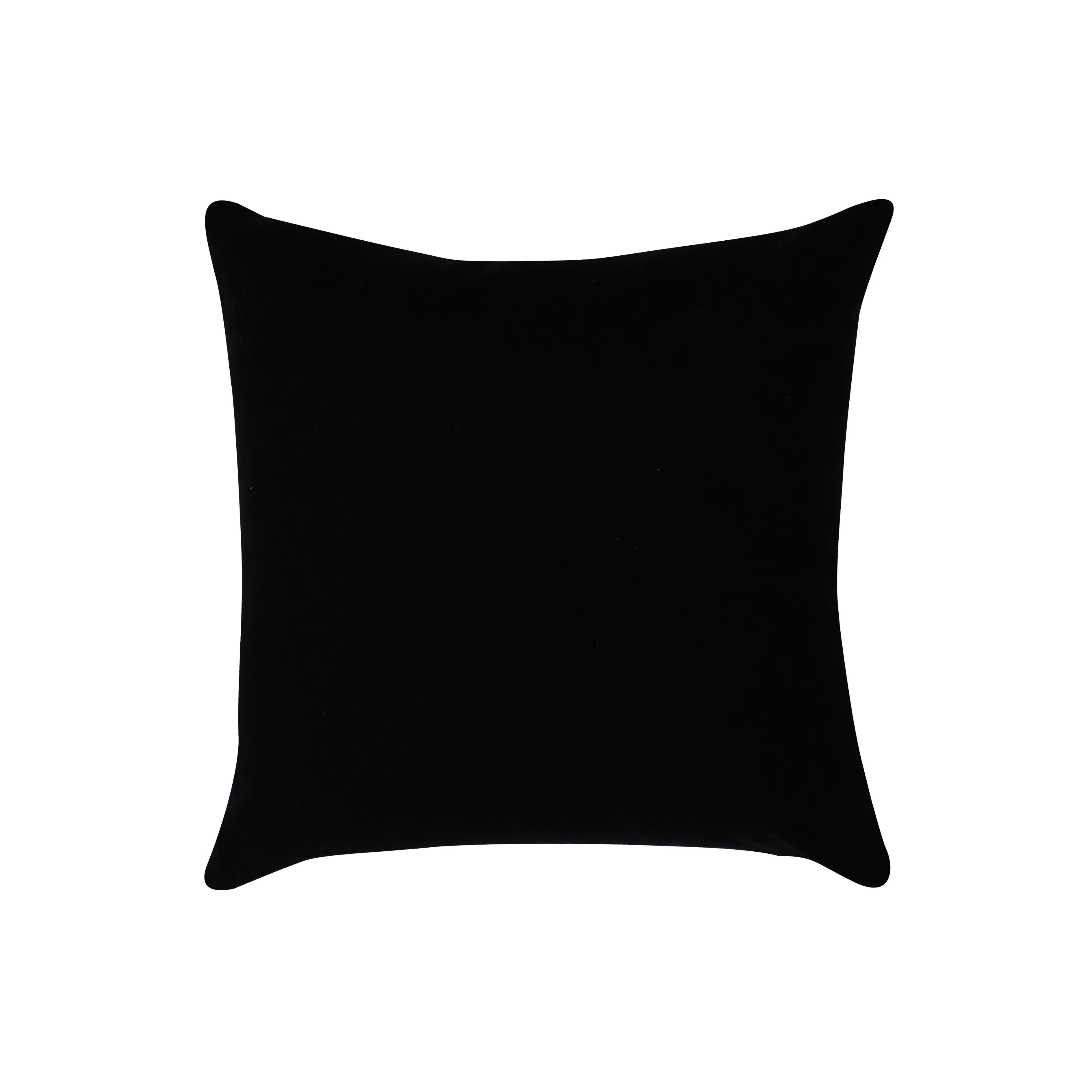 Cotton Black Heart Cushion Covers