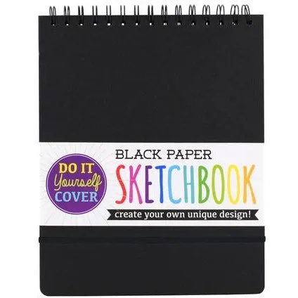 DIY Black Paper Sketchbook