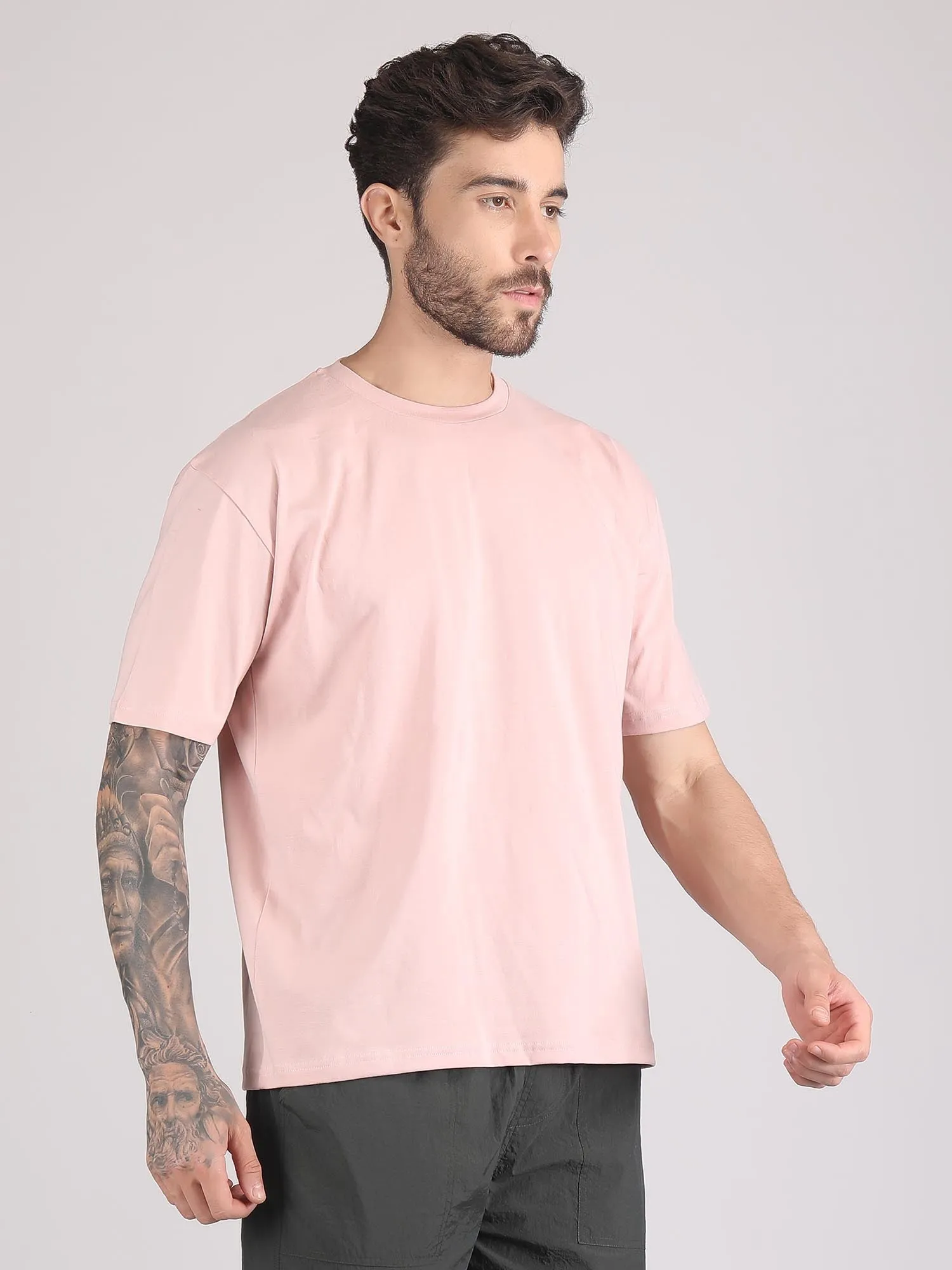 drop shoulder oversized t shirt