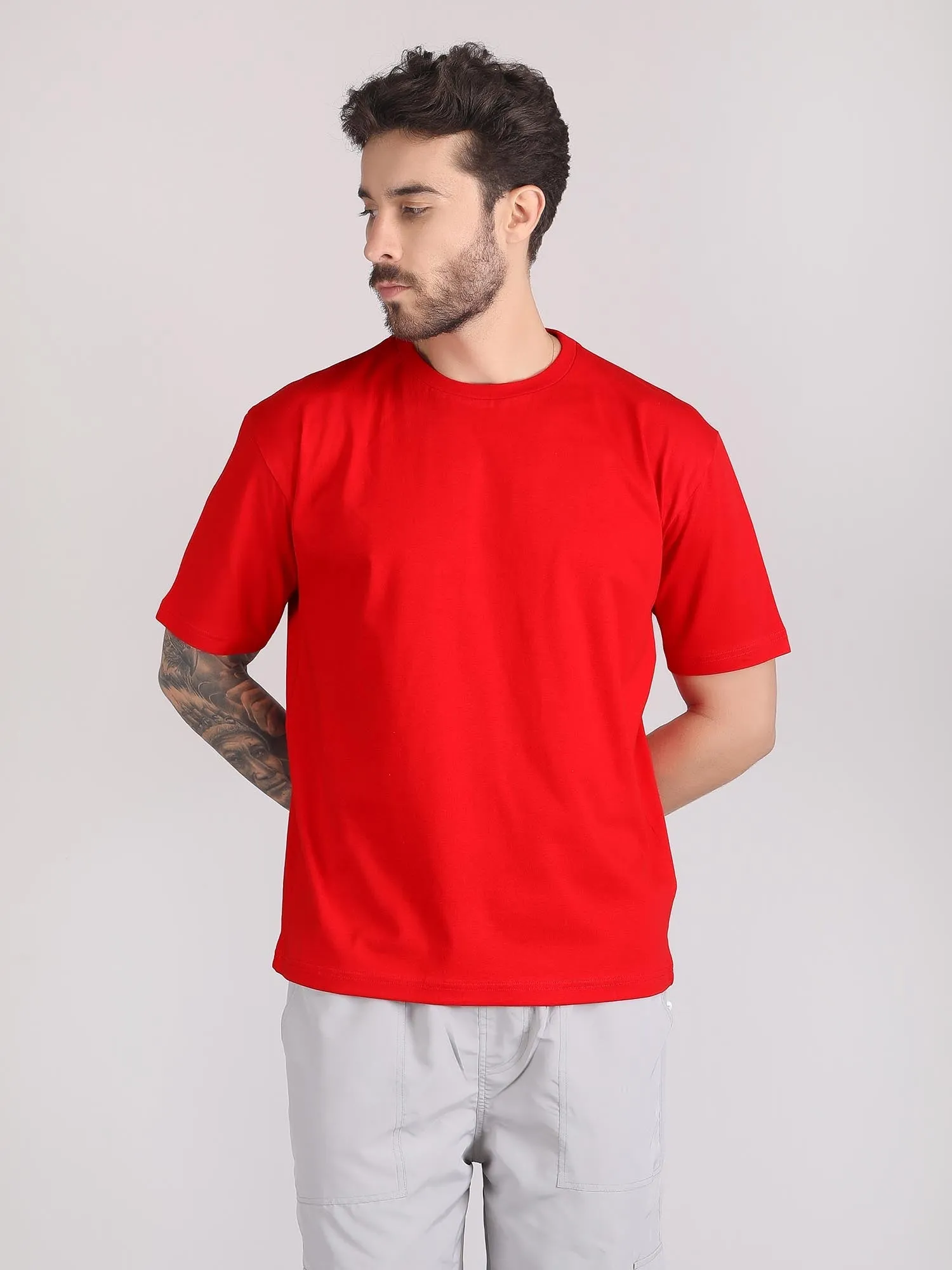 drop shoulder oversized t shirt