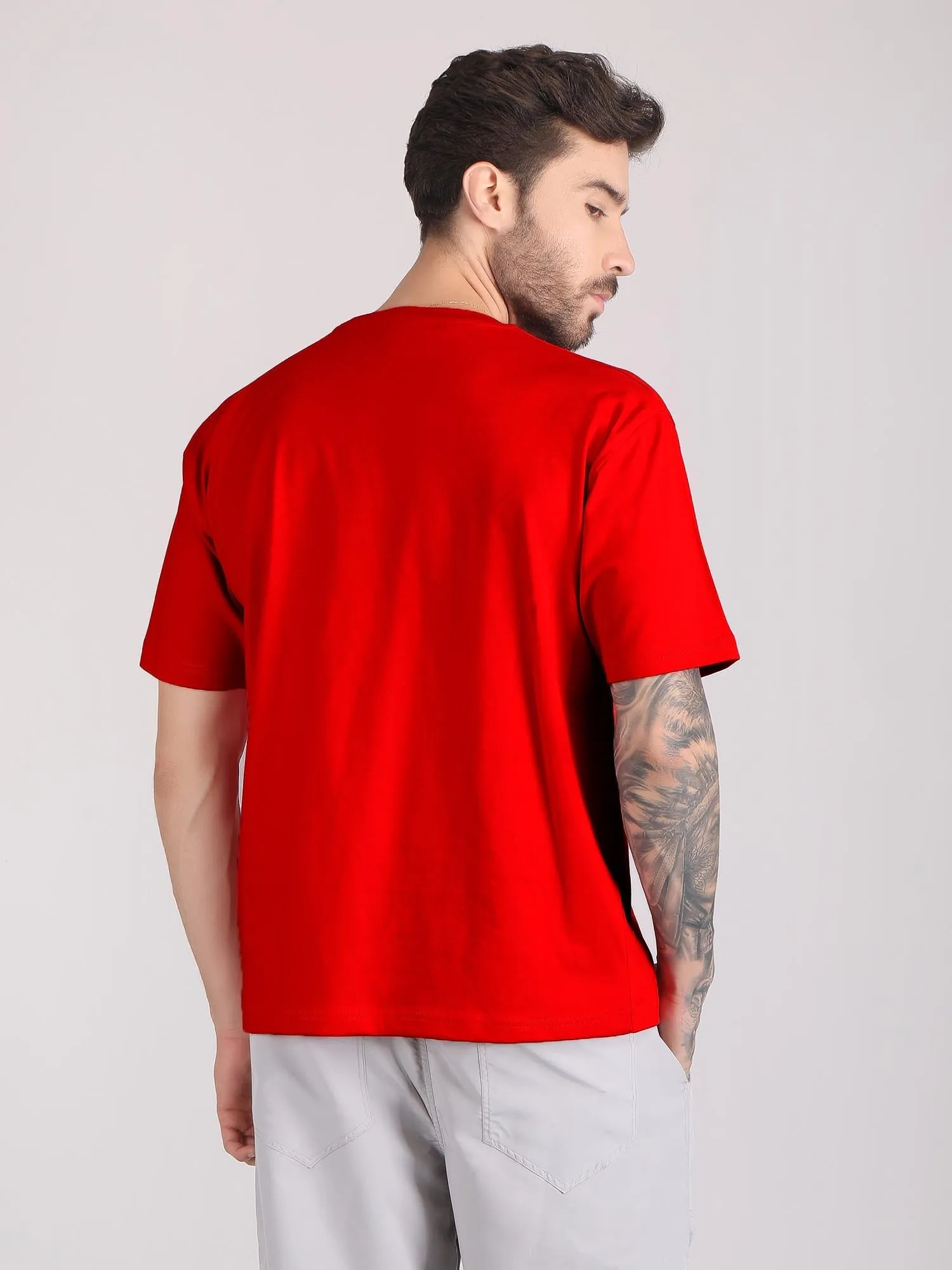 drop shoulder oversized t shirt