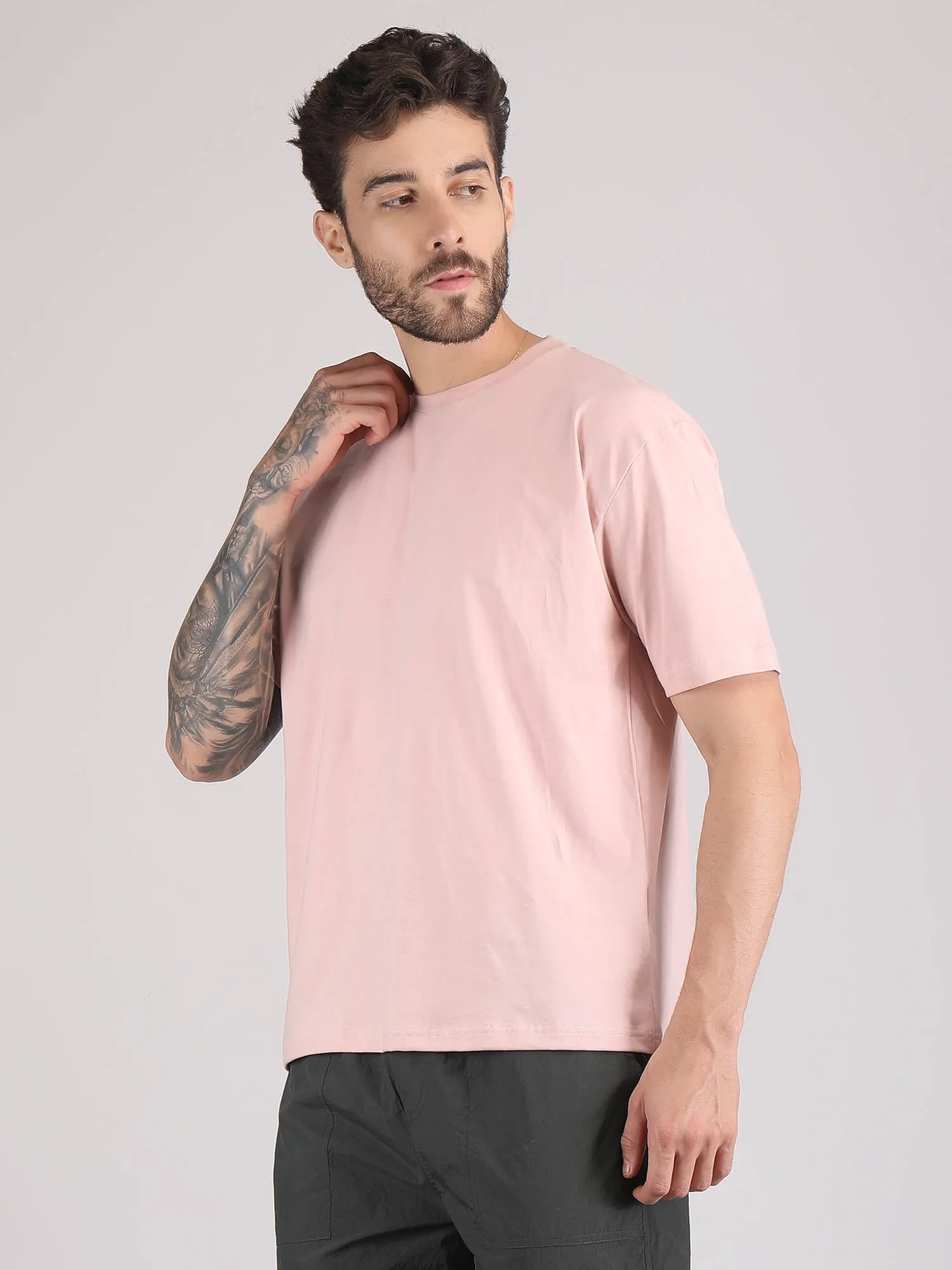 drop shoulder oversized t shirt