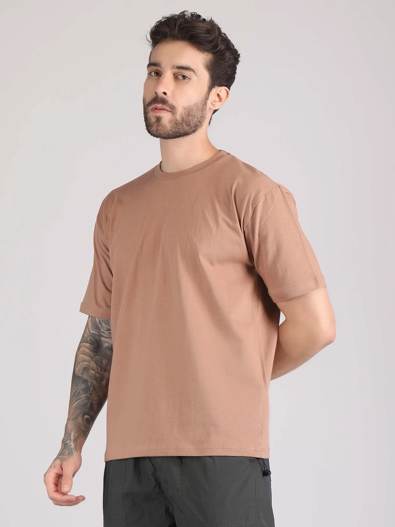 drop shoulder oversized t shirt