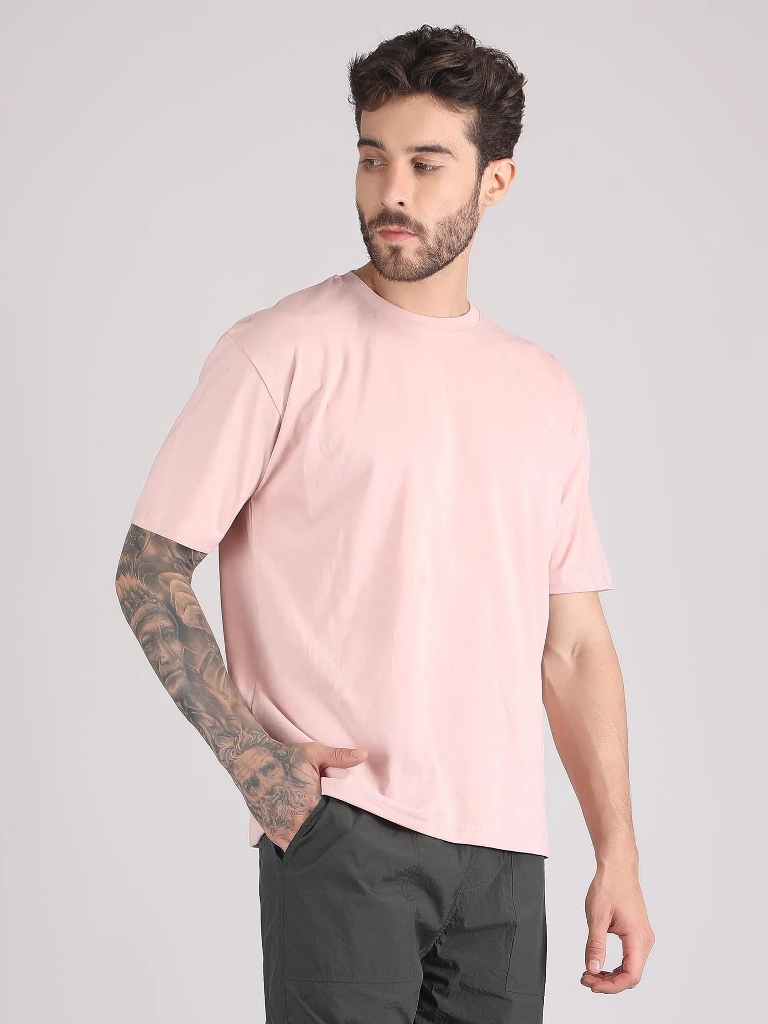 drop shoulder oversized t shirt