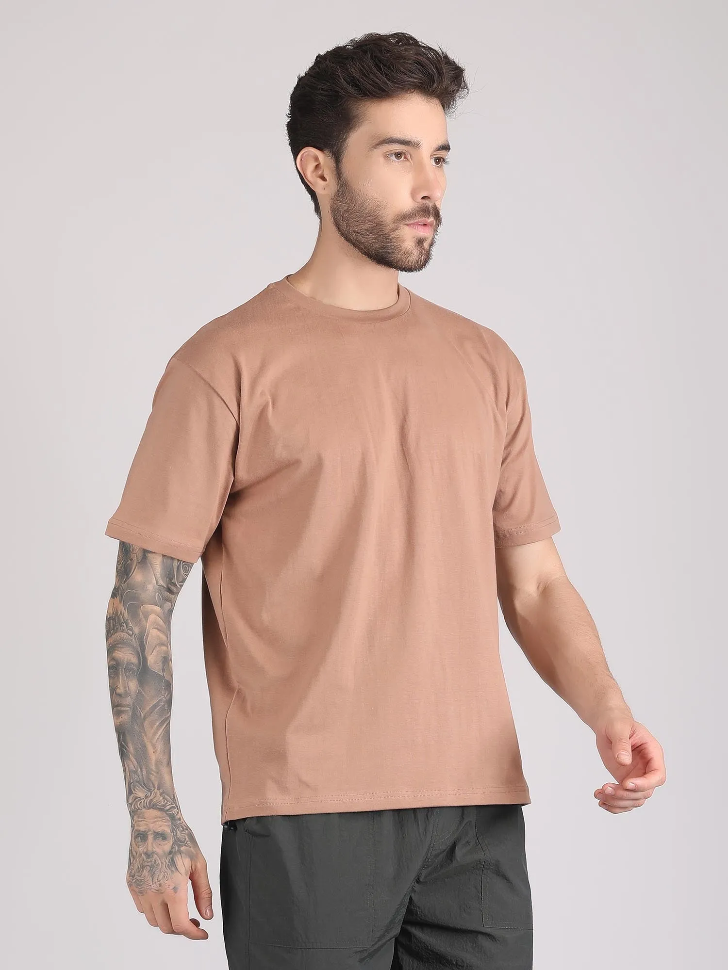 drop shoulder oversized t shirt