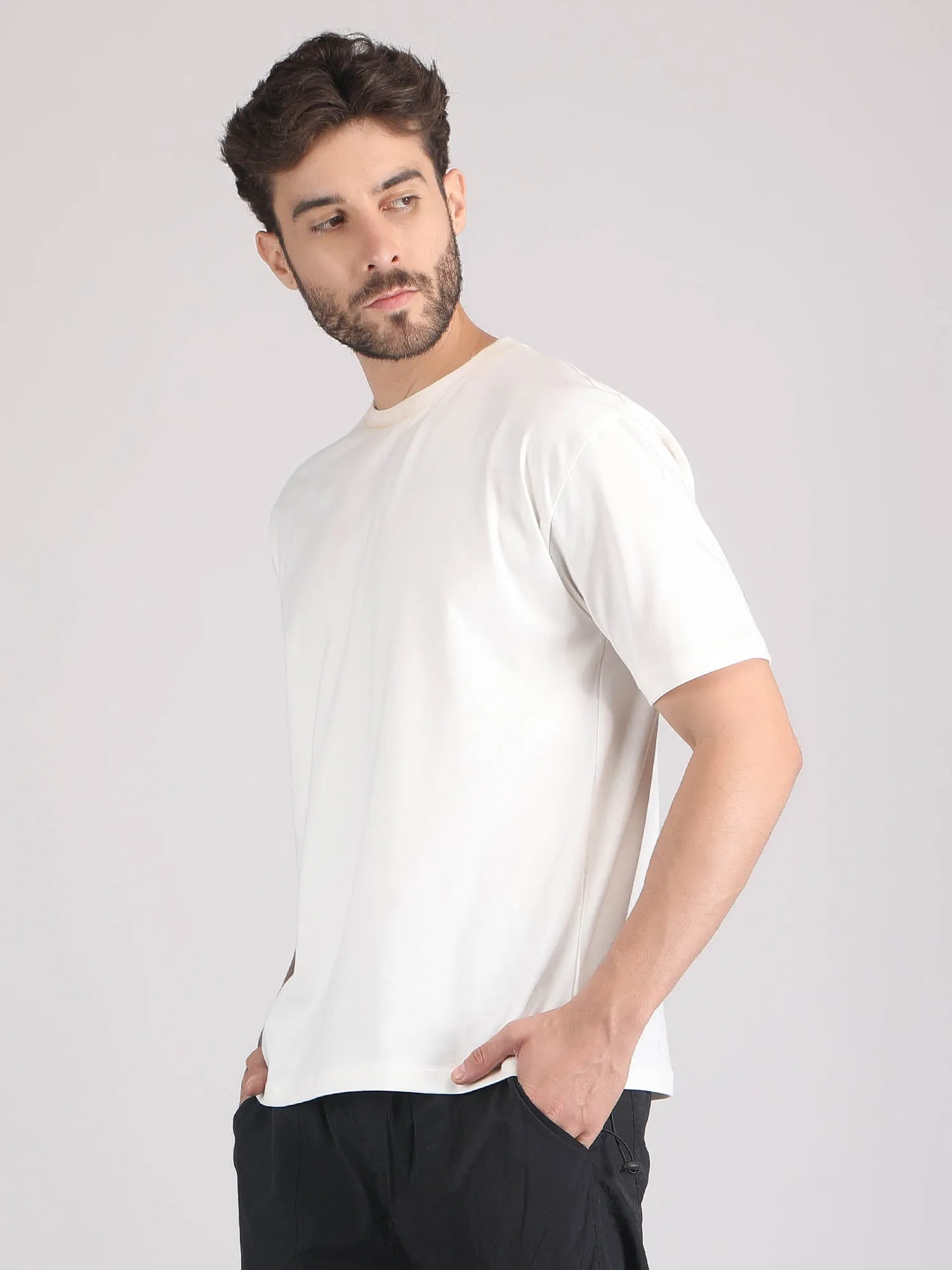 drop shoulder oversized t shirt