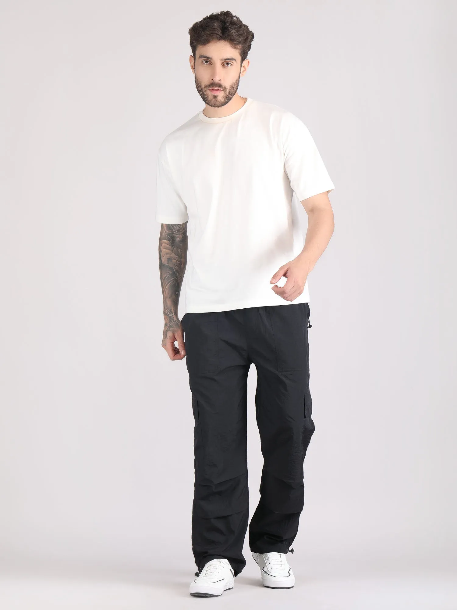 drop shoulder oversized t shirt