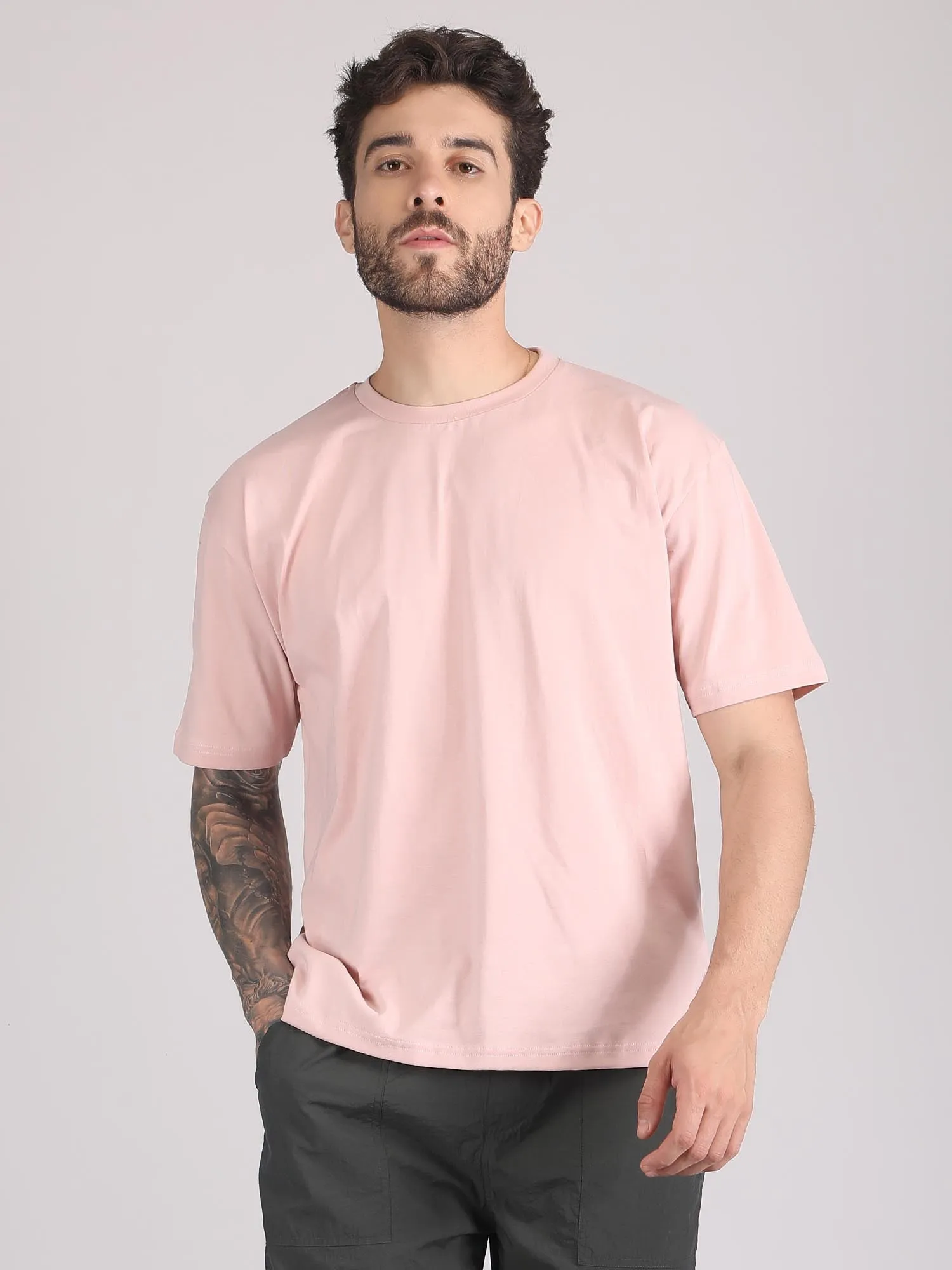 drop shoulder oversized t shirt