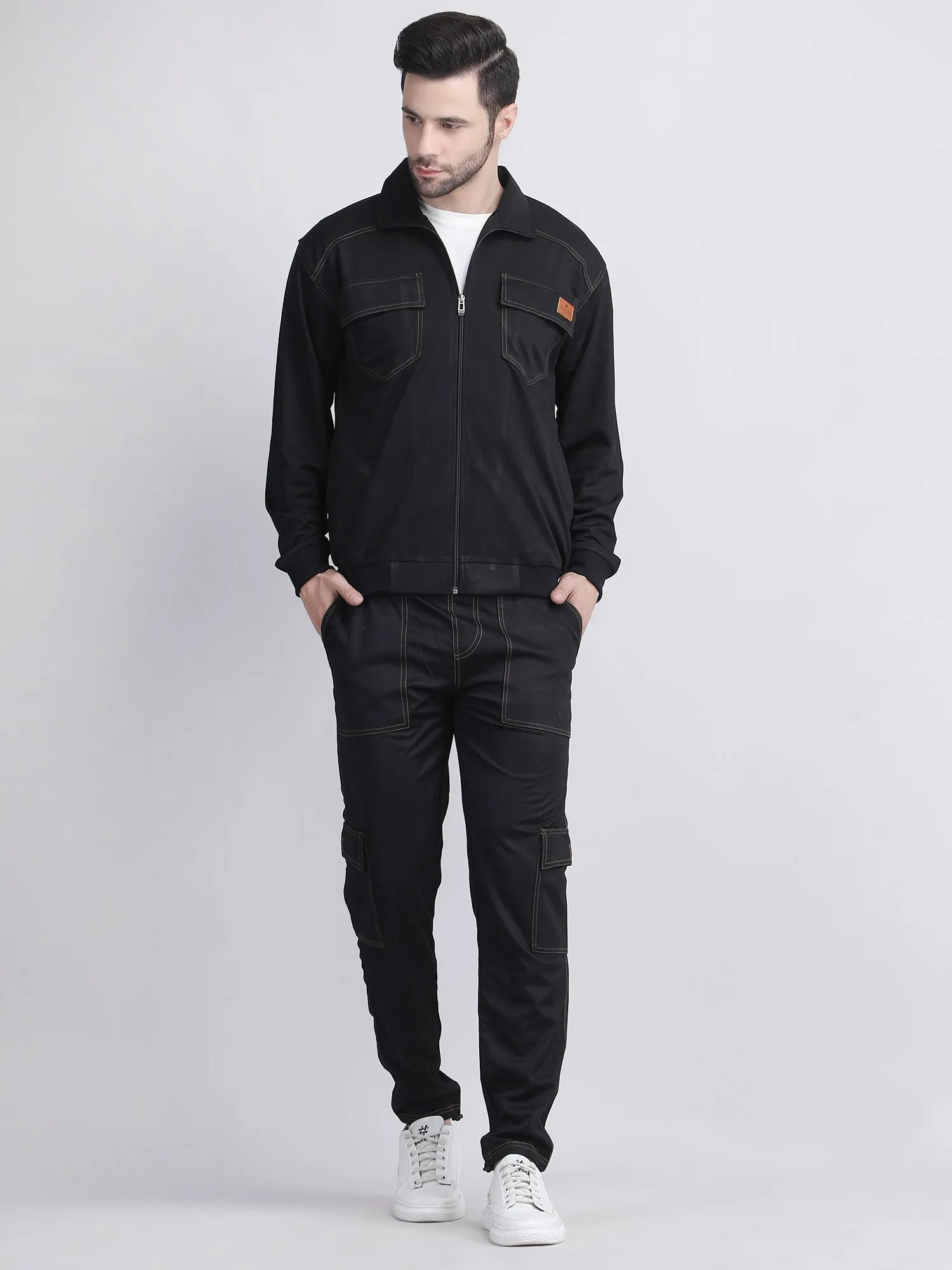 Dry FIT matching sets men - Cargo Jogger - Jacket and T-shirt