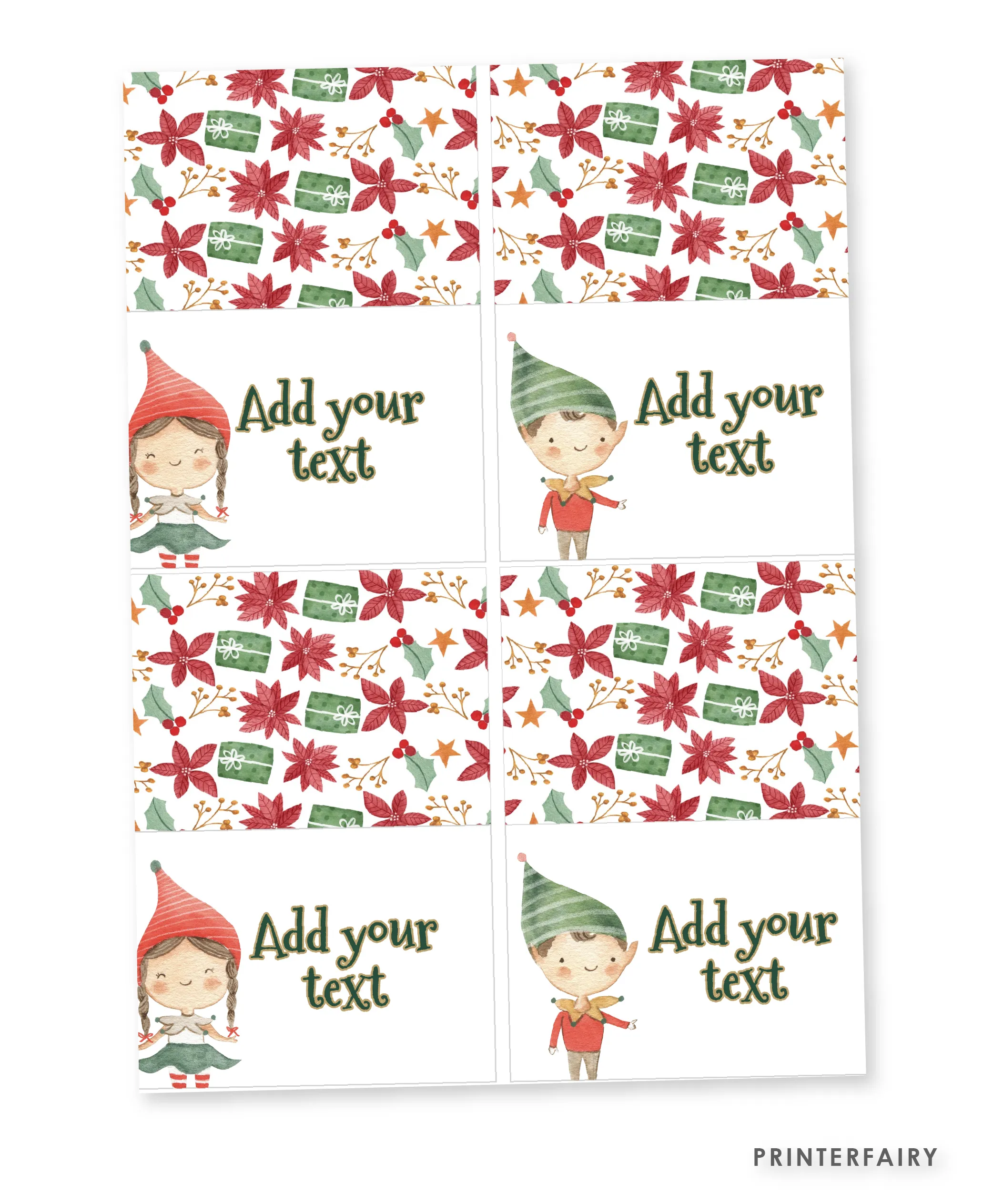 Elf Christmas Food Tents