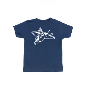 FIGHTER JET - Minimalist Design - Short Sleeve Child Shirt