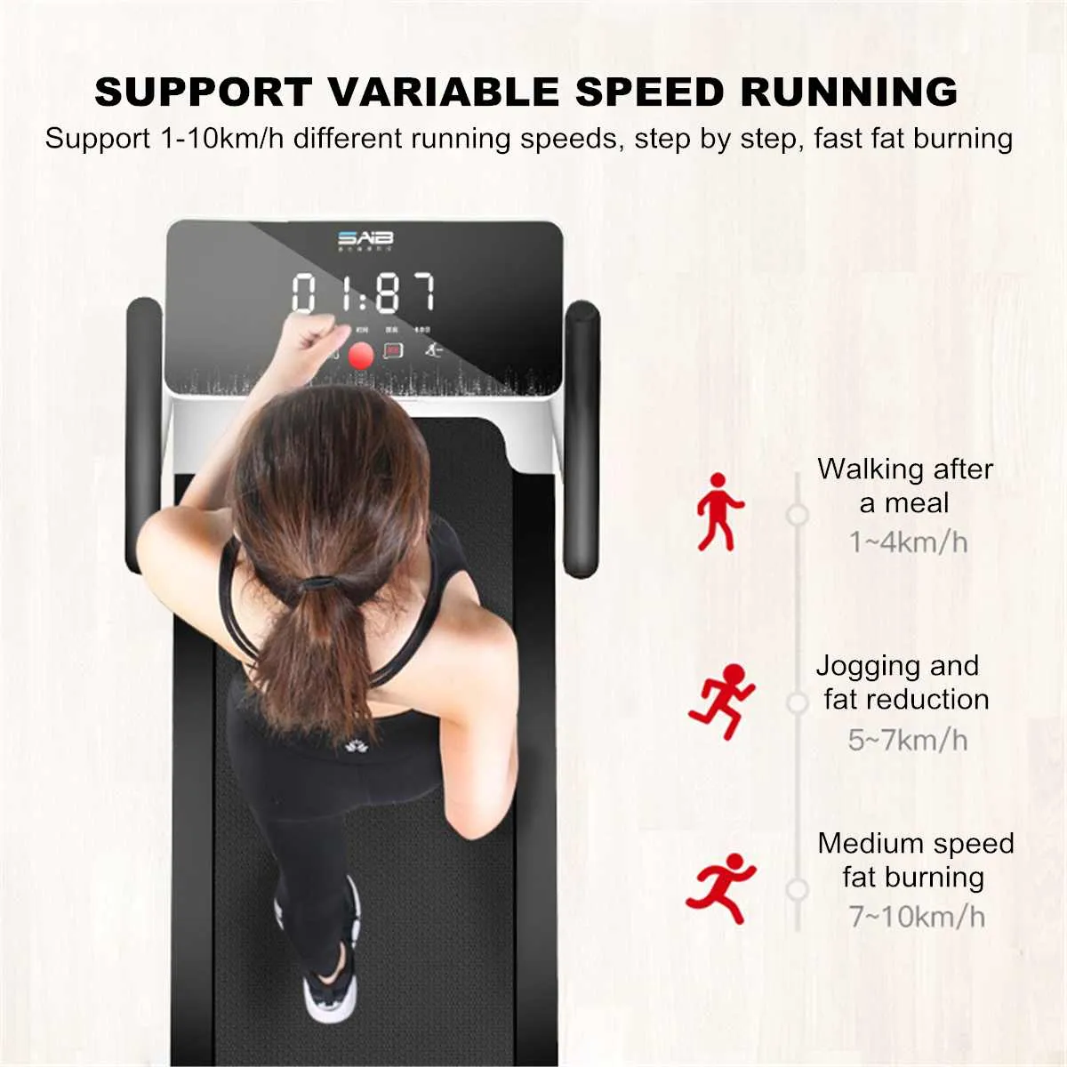 Foldable Home Fitness Treadmill