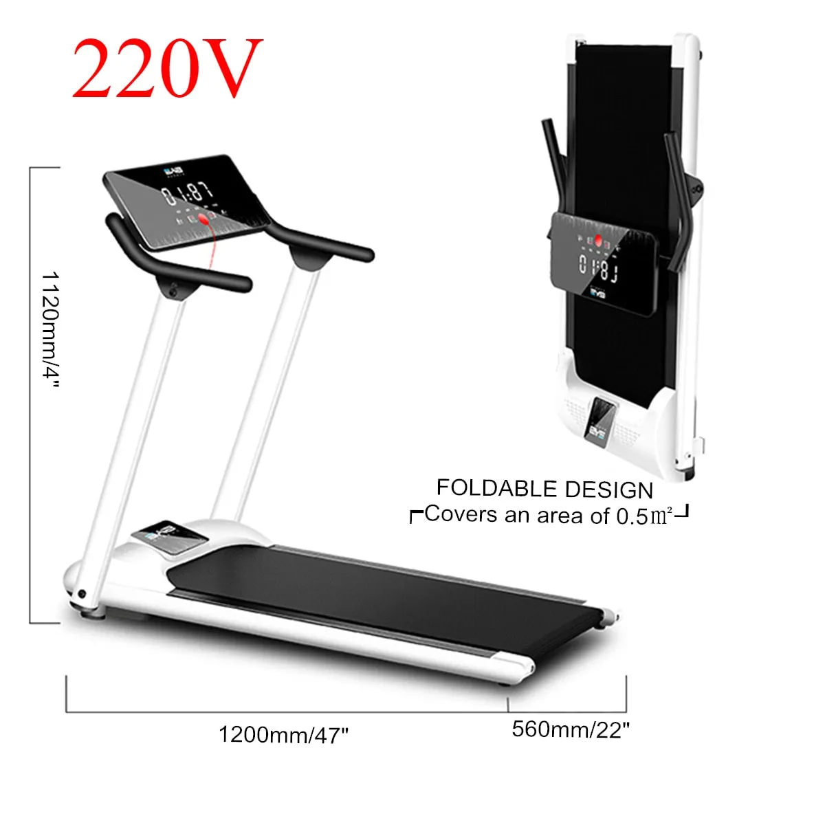 Foldable Home Fitness Treadmill