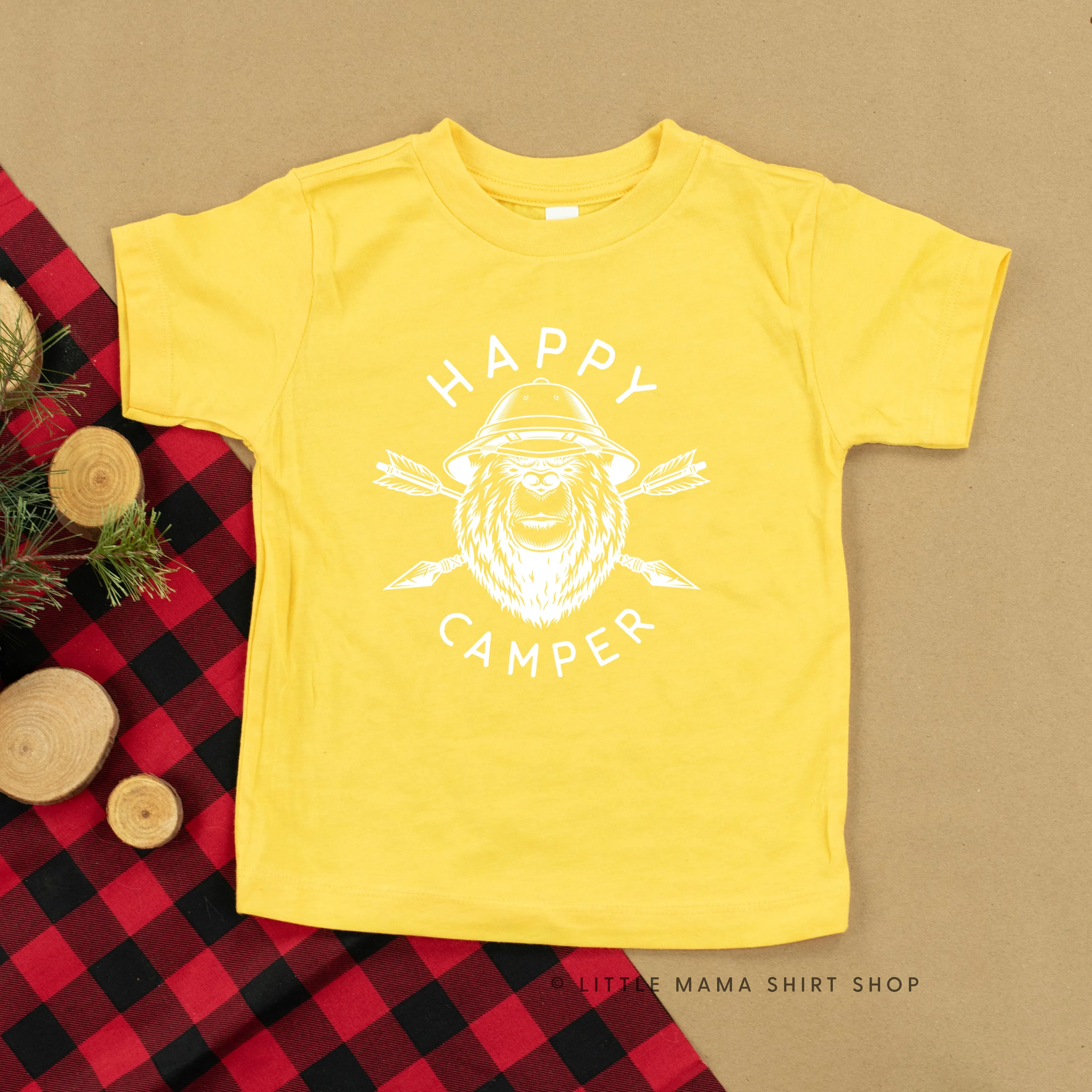 HAPPY CAMPER - Short Sleeve Child Shirt