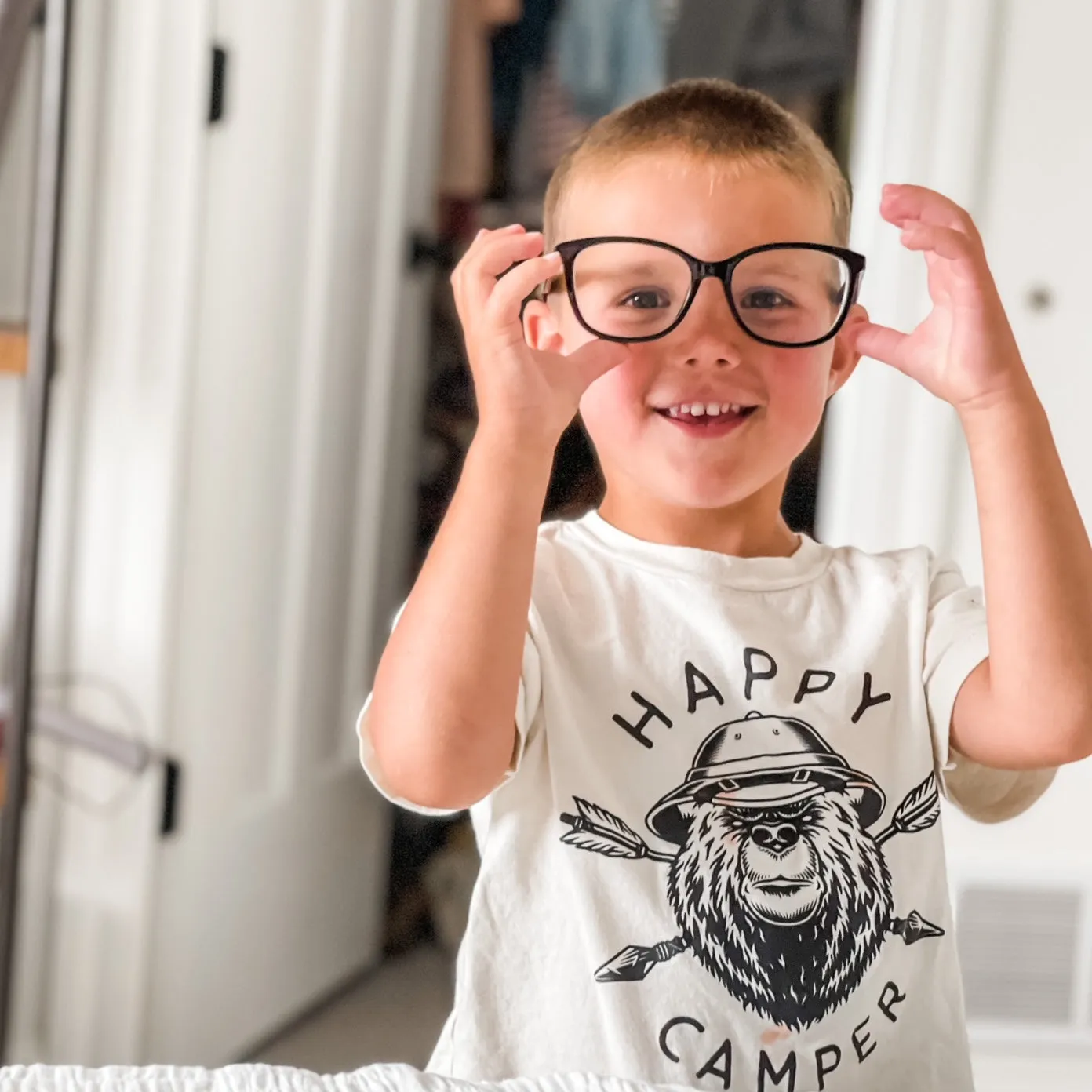 HAPPY CAMPER - Short Sleeve Child Shirt