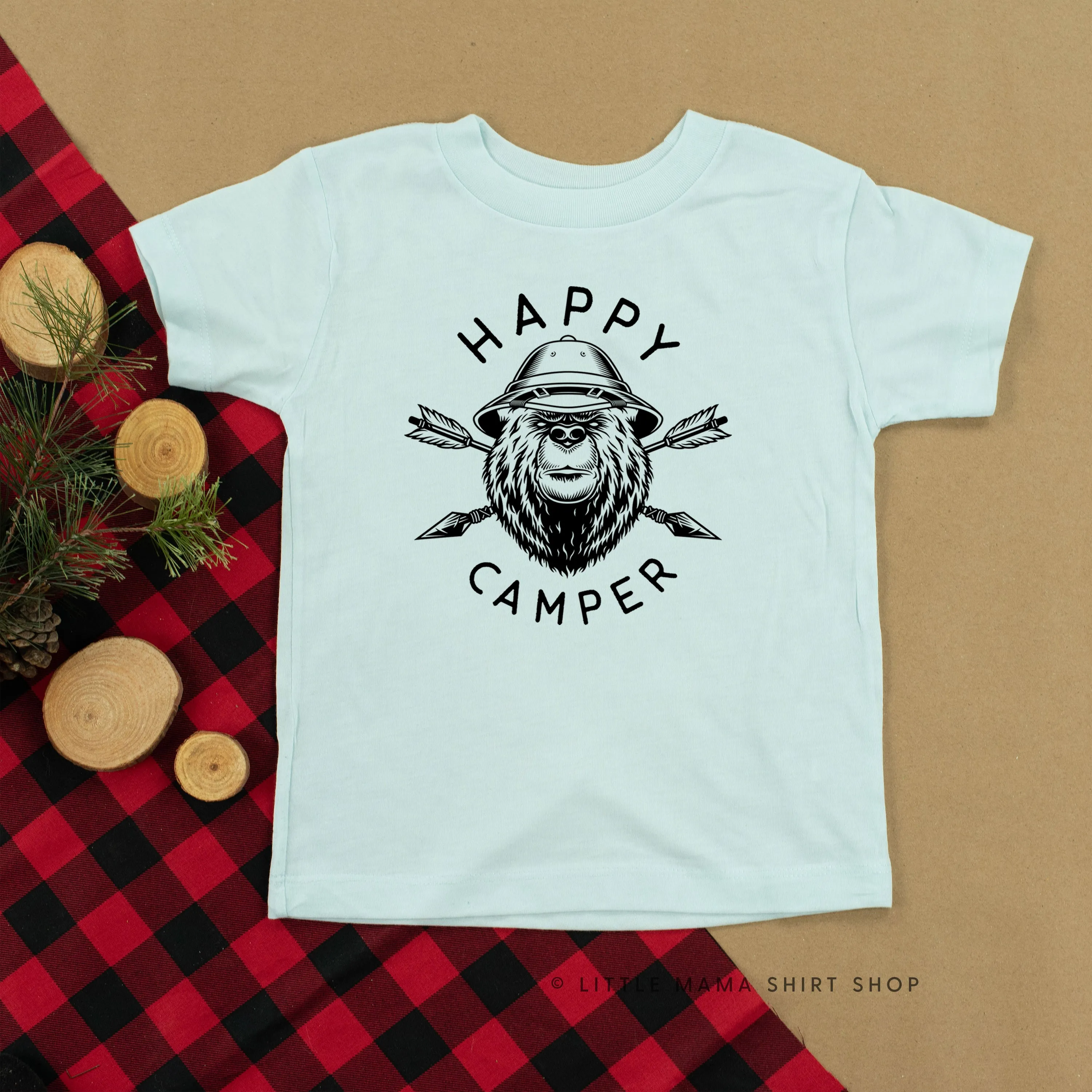 HAPPY CAMPER - Short Sleeve Child Shirt