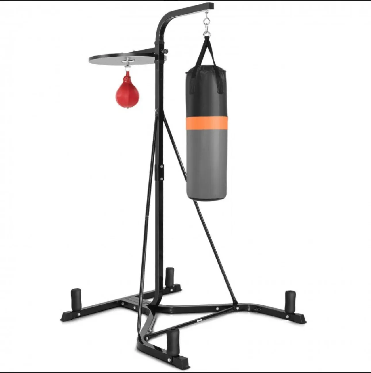 Heavy Duty Modern Boxing Punching Stand With Heavy Bag | 2-in-1 | Resilient Speed Bag | Sturdy Construction