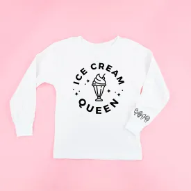 Ice Cream Queen - (Full Size) - Ice Cream Wrist Detail - Long Sleeve Child Shirt