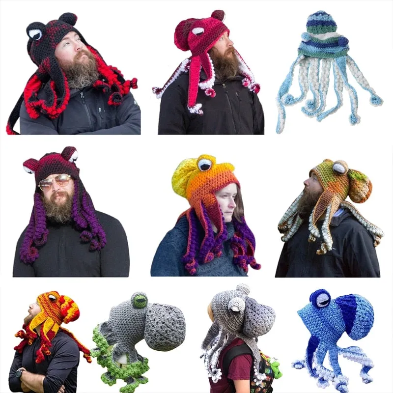 Knitted Octopus Hat