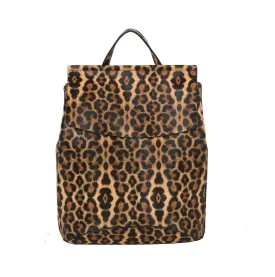 Leopard Fashion Convertible Daily Backpack Shoulder Bag