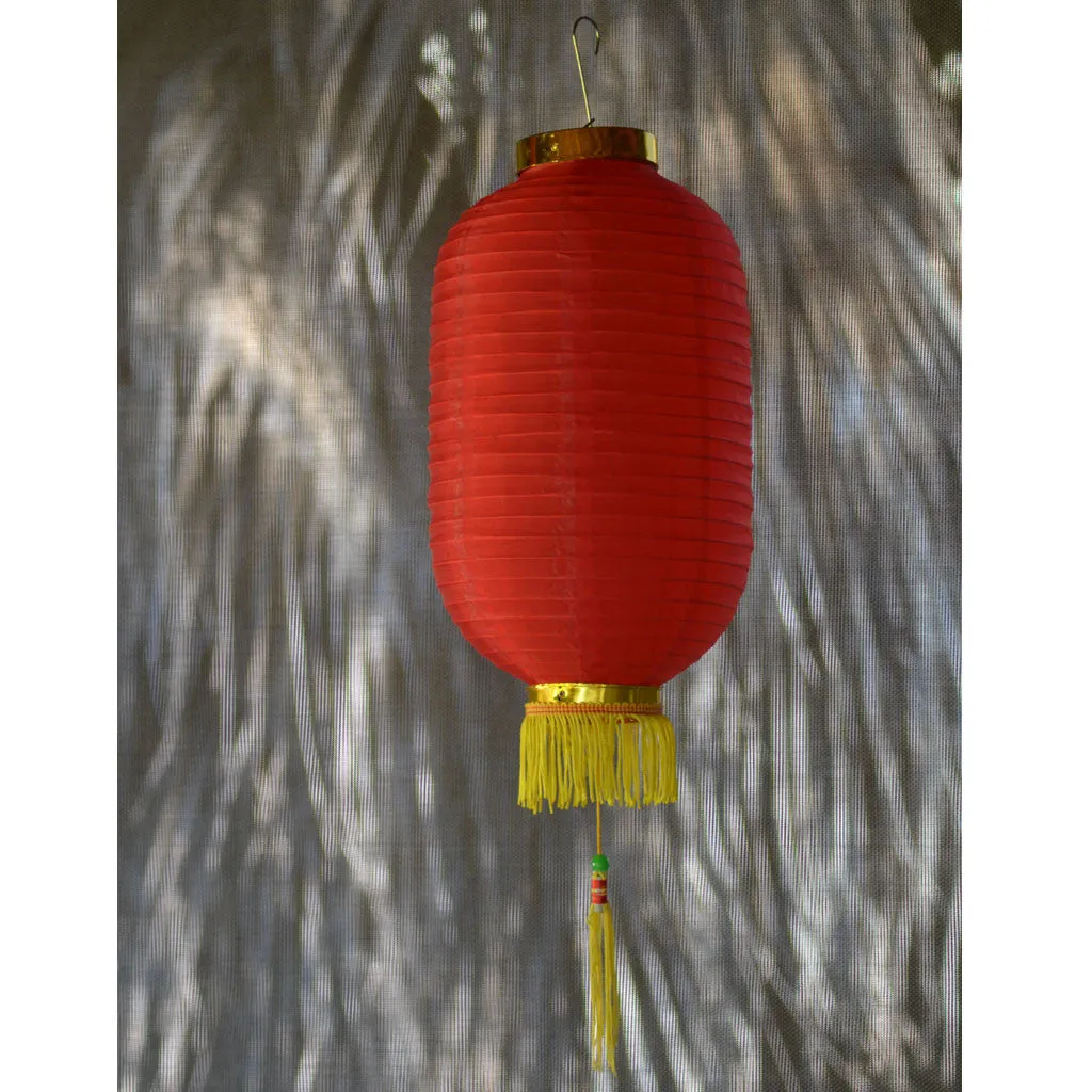 Medium Chinese Cylinder Lanterns (20 x 40cm) - Nylon 2pack