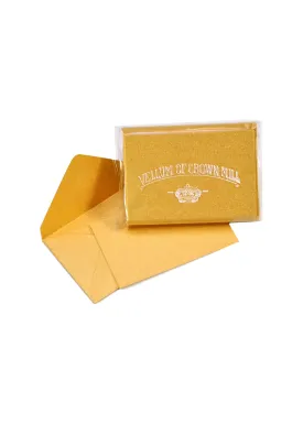 Metallic Mini Card Set of 10 - Gold