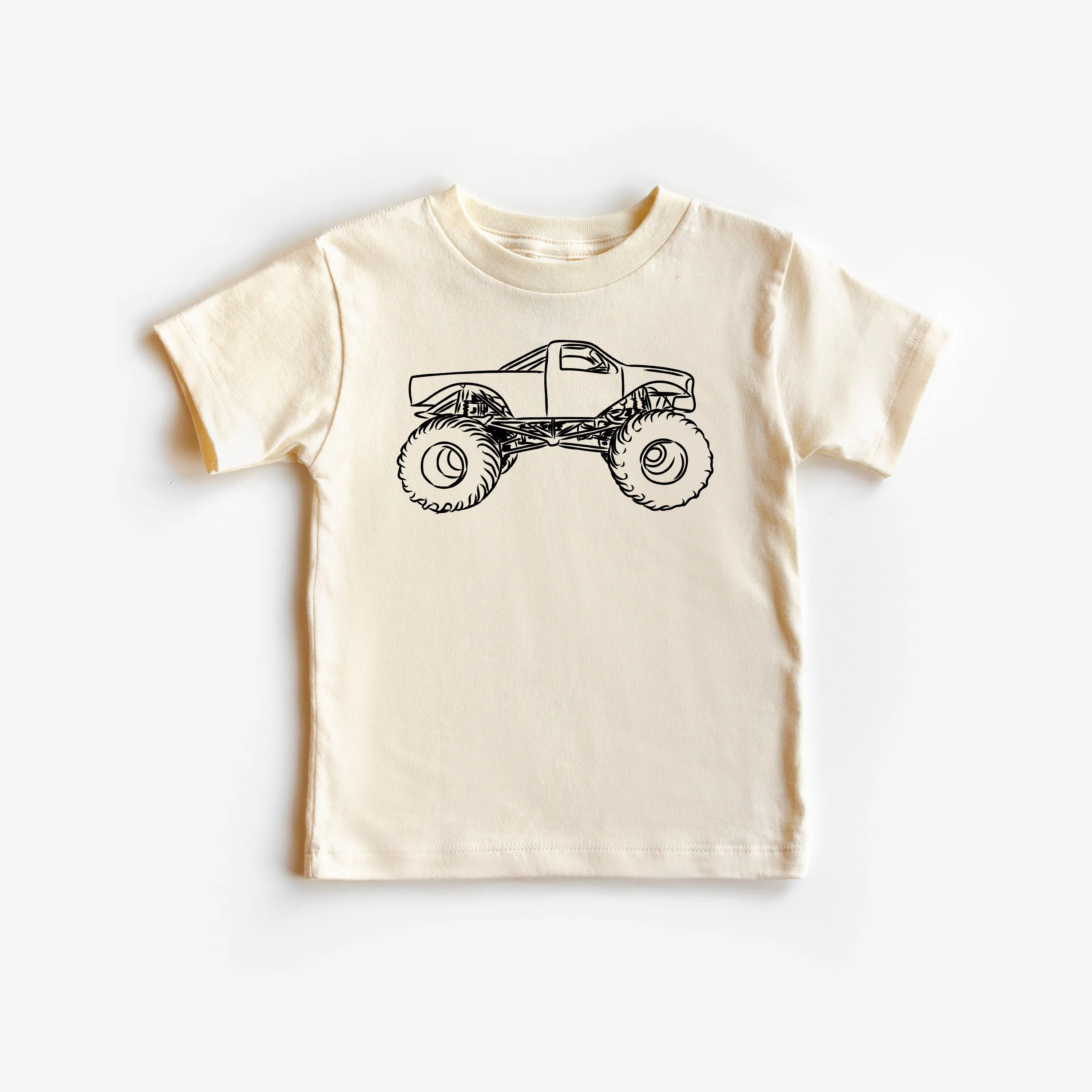 MONSTER TRUCK - Minimalist Design - Short Sleeve Child Shirt