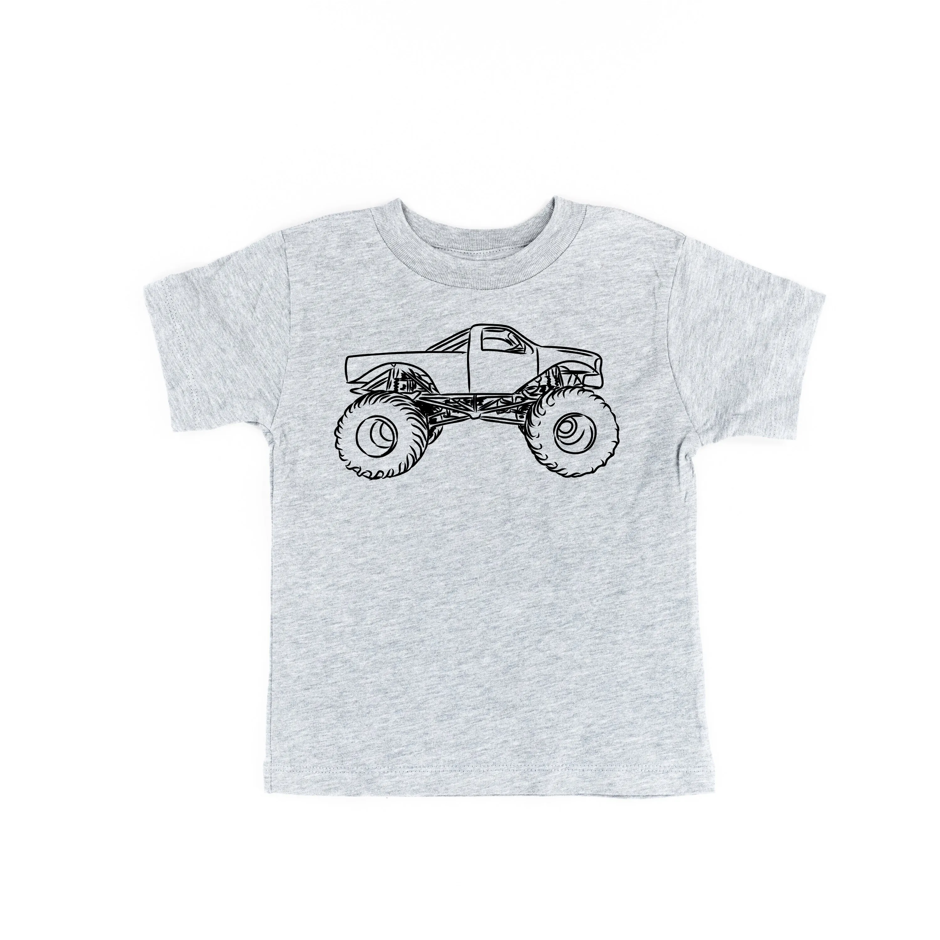 MONSTER TRUCK - Minimalist Design - Short Sleeve Child Shirt