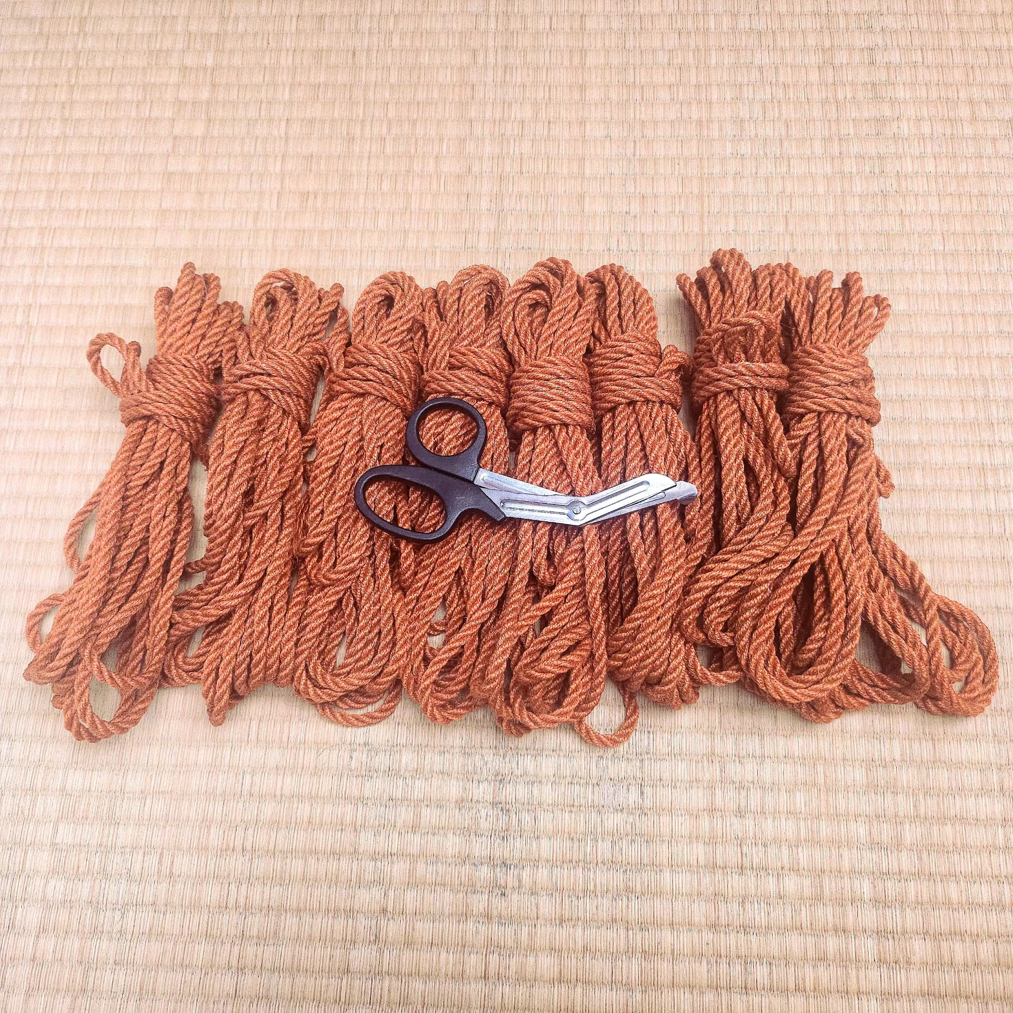 Orange 2-Ply Jute Shibari Rope