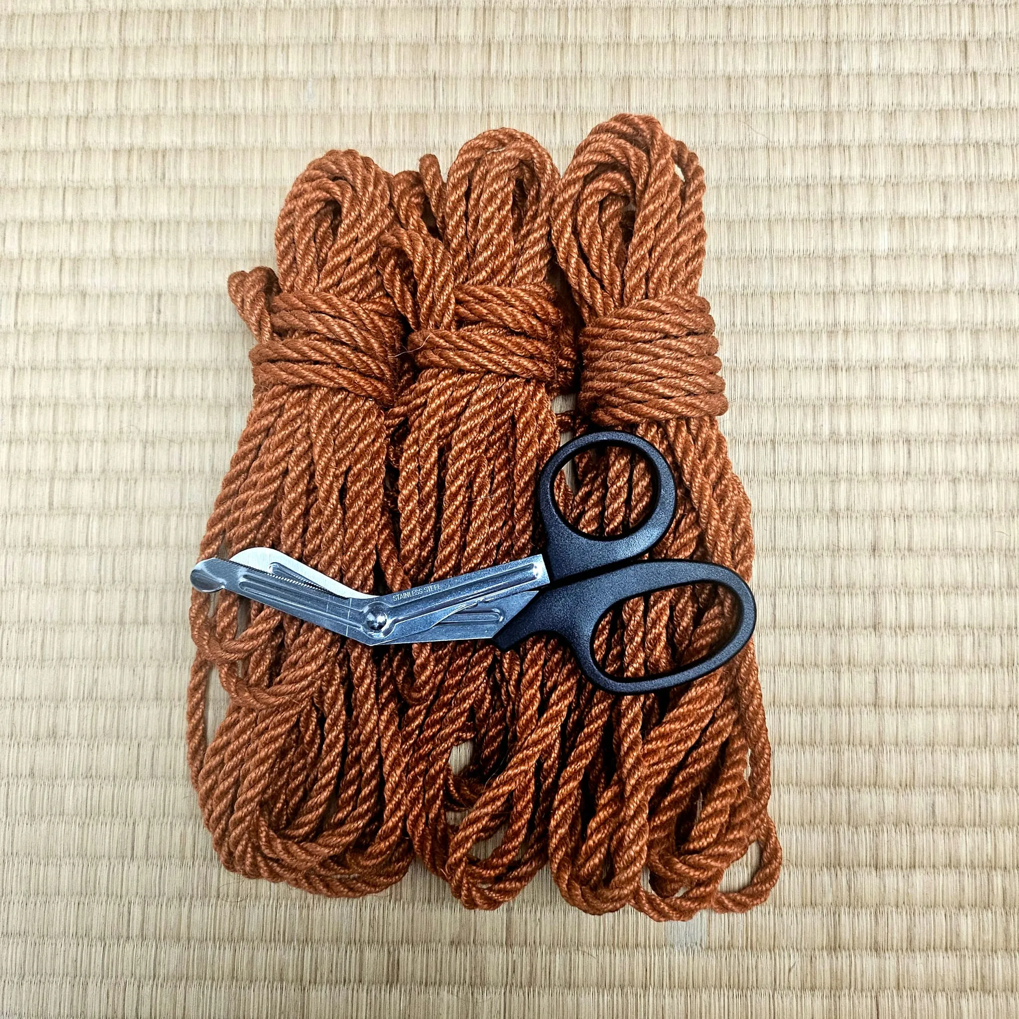 Orange 2-Ply Jute Shibari Rope