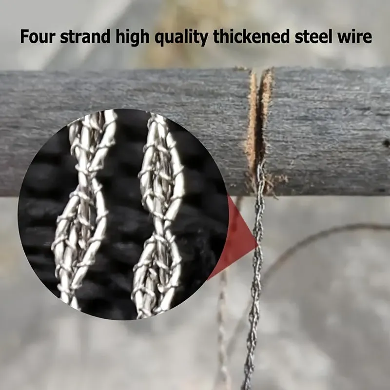 Portable Stainless Steel Wire Saw for Outdoor Survival