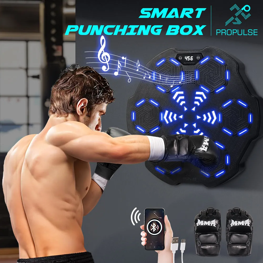 ProPulse Smart Punching Boxing Electronic Music Machine 8 Speeds with Box Gloves