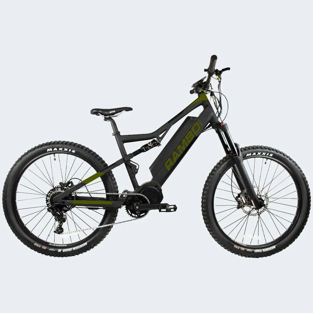 Rambo Rampage 48V/21Ah 1000W Full Suspension Fat Tire Electric Hunting Bike