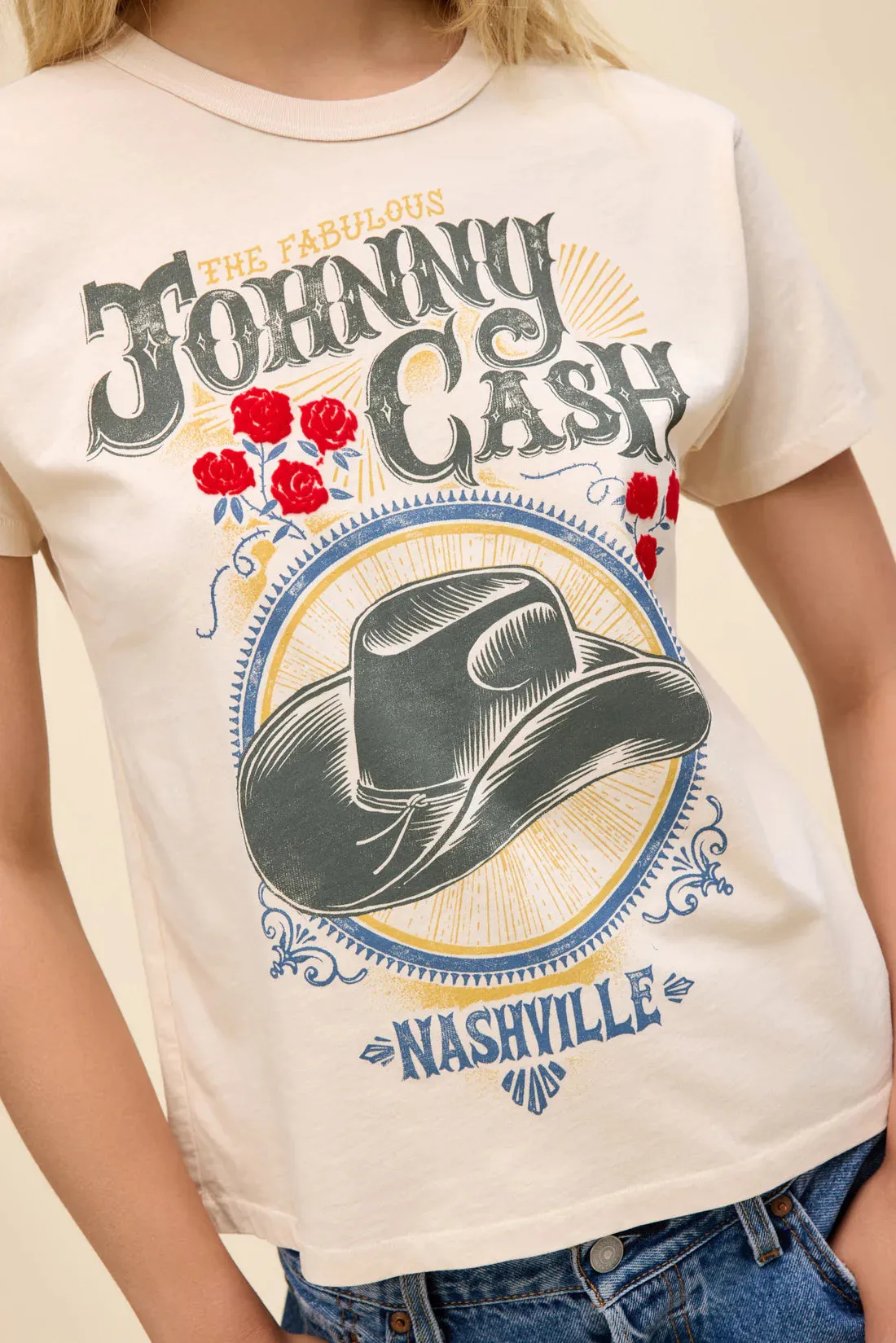 Sand Johnny Cash Tee