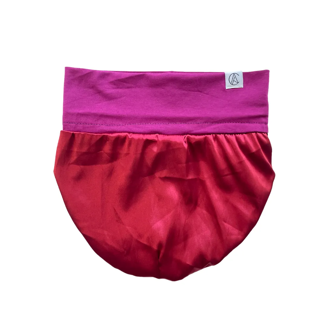 Satin Lined Jersey Beanie-Plum