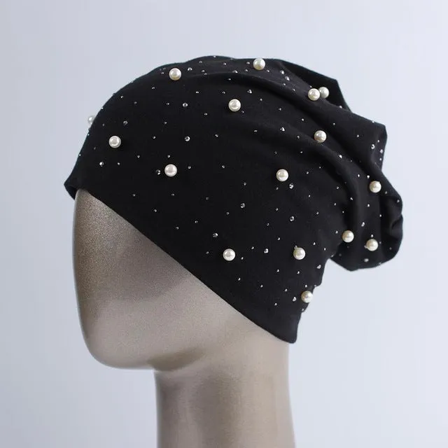 Shine Pearls Beanies