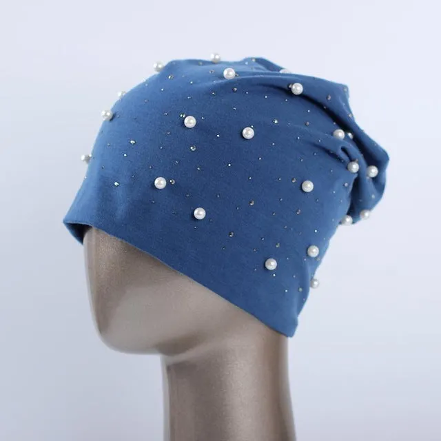 Shine Pearls Beanies